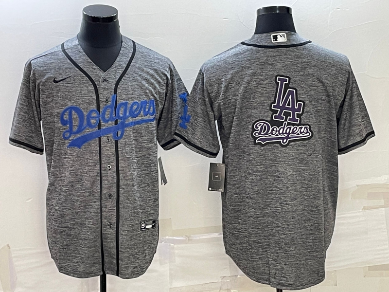 Men's Los Angeles Dodgers Gray Alternate Name Jersey